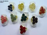 Anel de Pedras Crystal Gelo - M7 (Cores Sortidas) RefAN00384